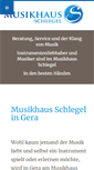 Mobile Screenshot of musikhaus-schlegel.de